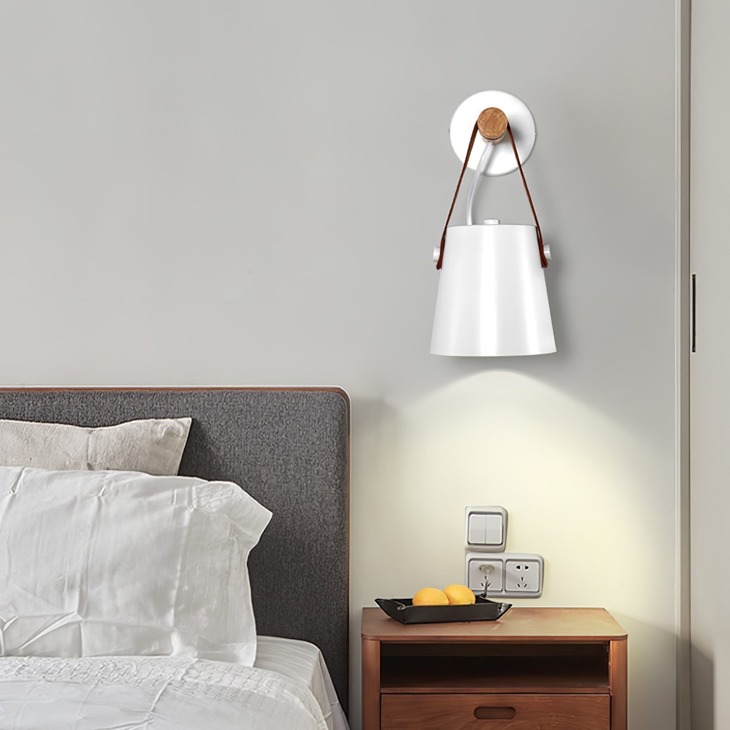 Lustora Applique Murale LED Bois – Élégance Naturelle et Moderne