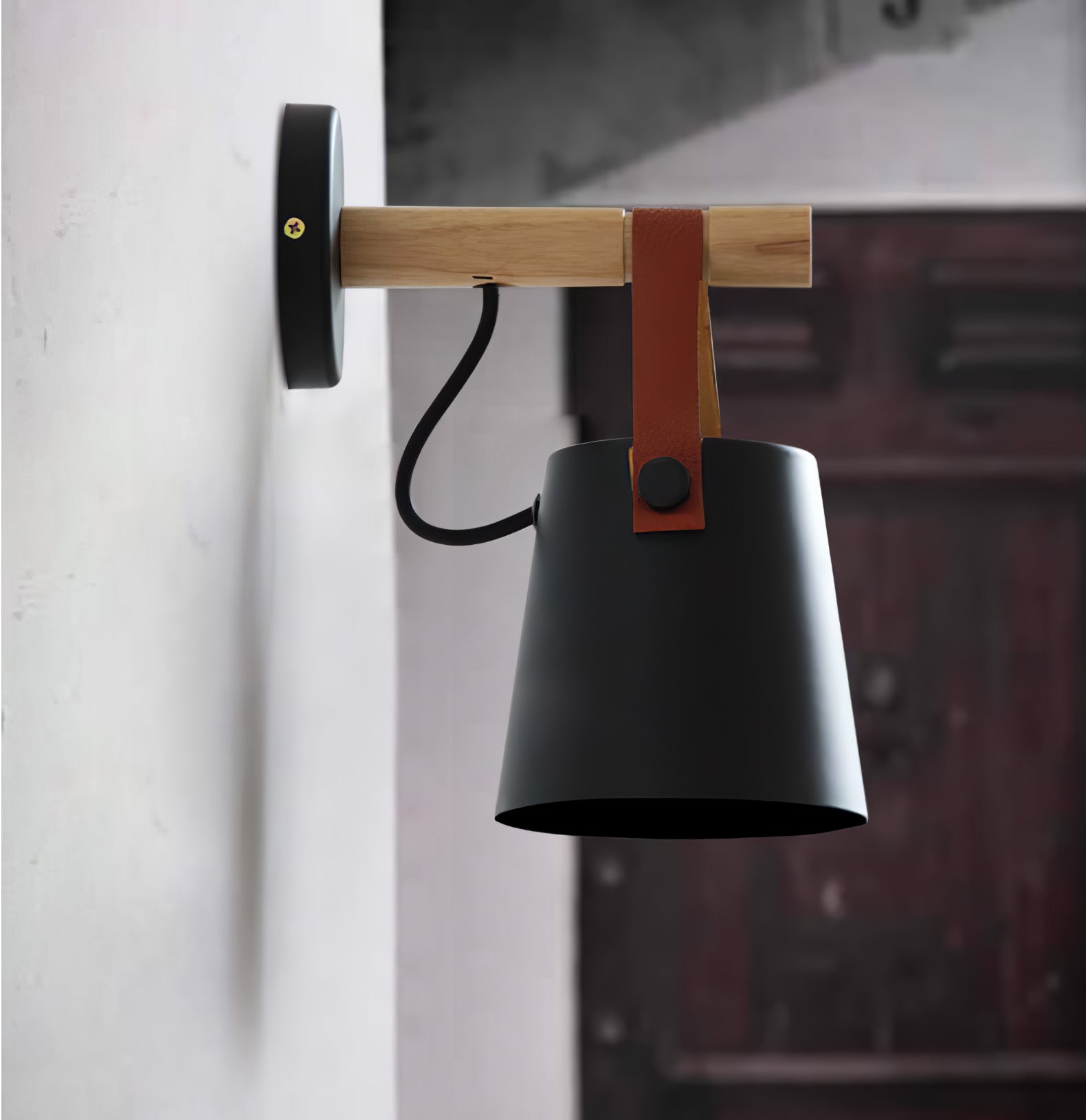 Lustora Applique Murale LED Bois – Élégance Naturelle et Moderne