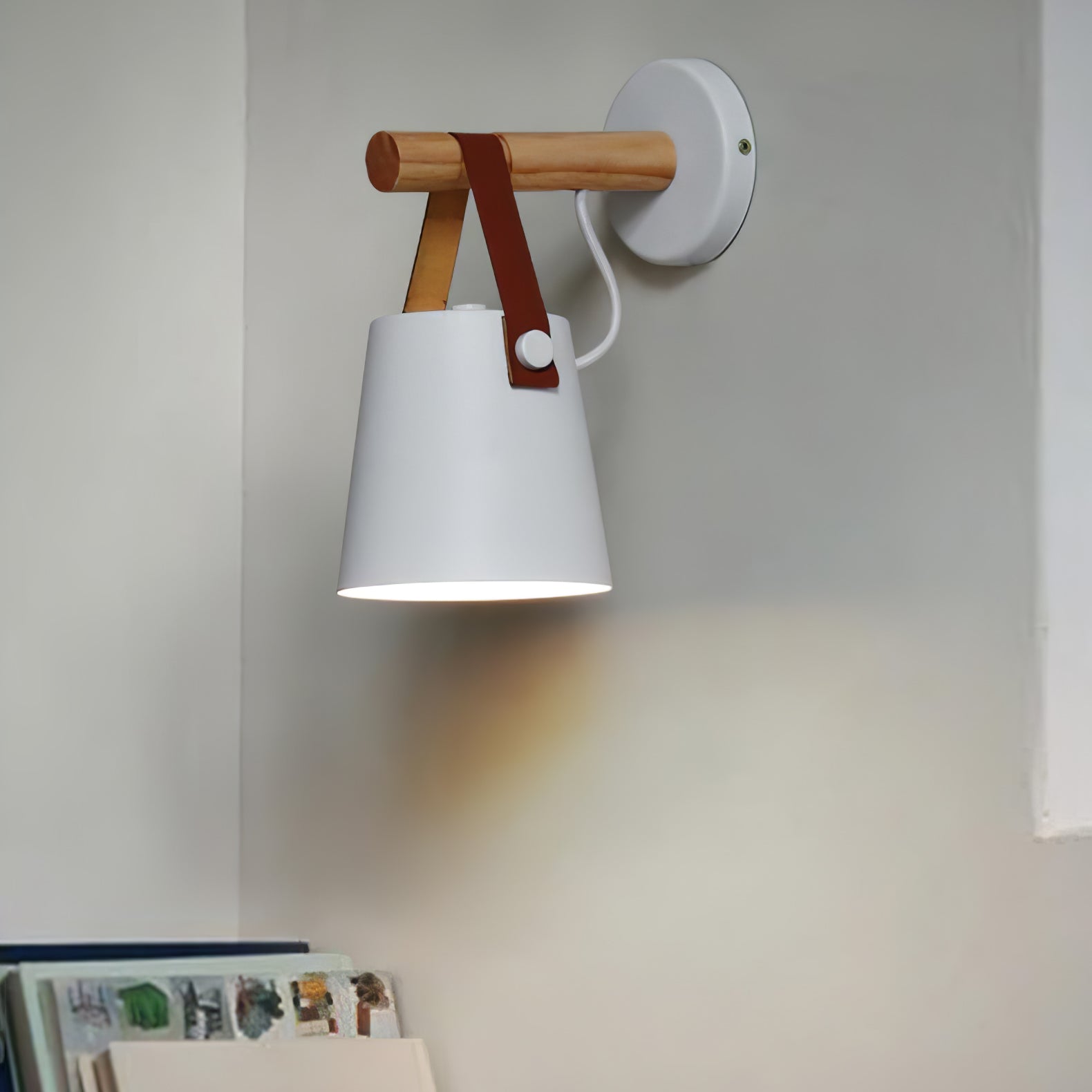 Lustora Applique Murale LED Bois – Élégance Naturelle et Moderne