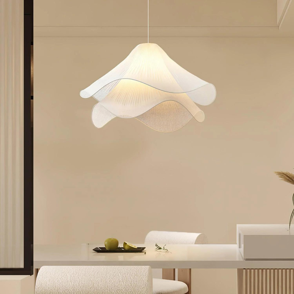 Alvéna | Suspension moderne avec lumière douce ajustable