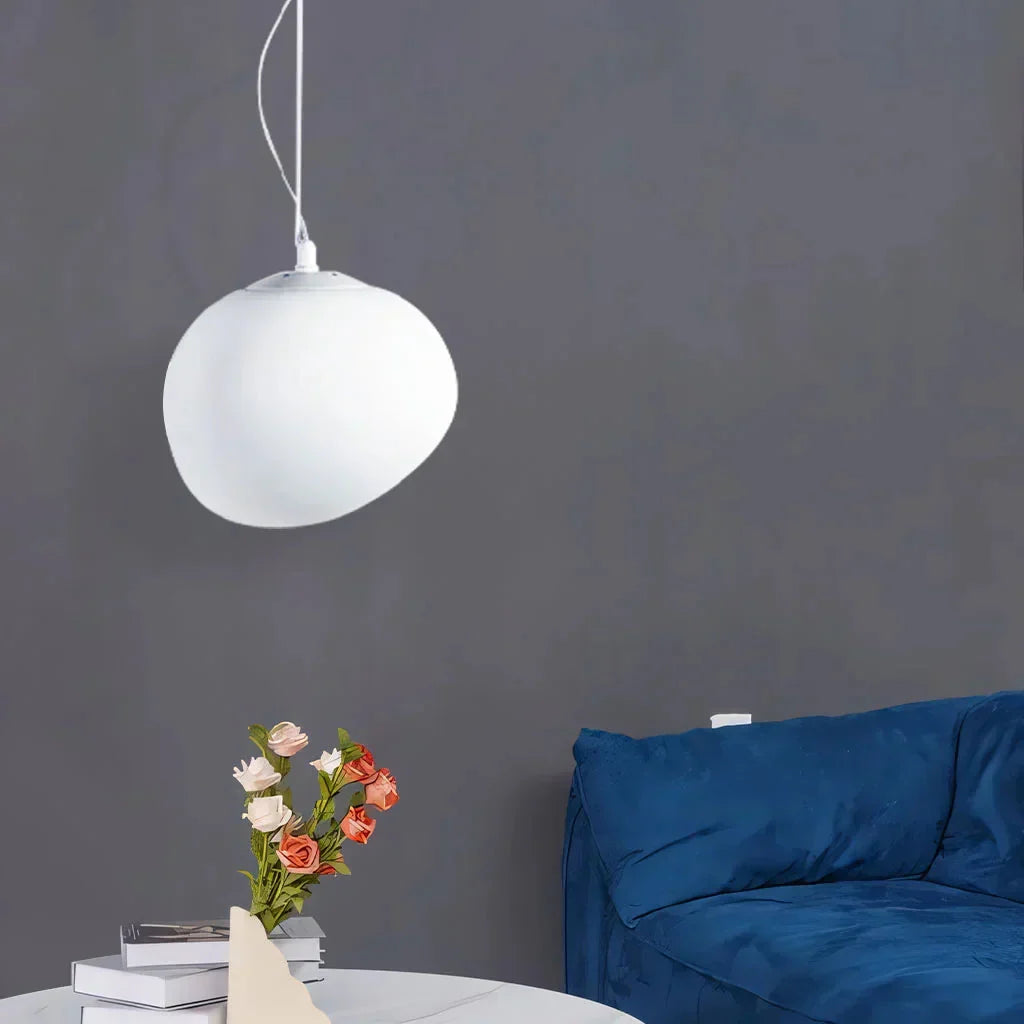Galésia | Suspension Galet – Lumière Diffuse et Minimalisme