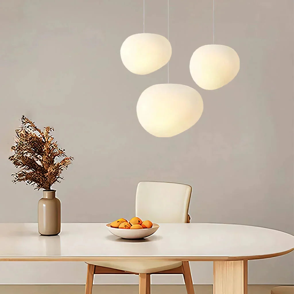 Galésia | Suspension Galet – Lumière Diffuse et Minimalisme