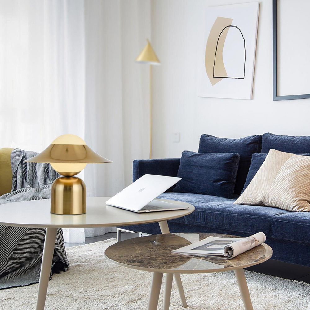 Céliane | Lampe de Table Vintage en Verre et Métal