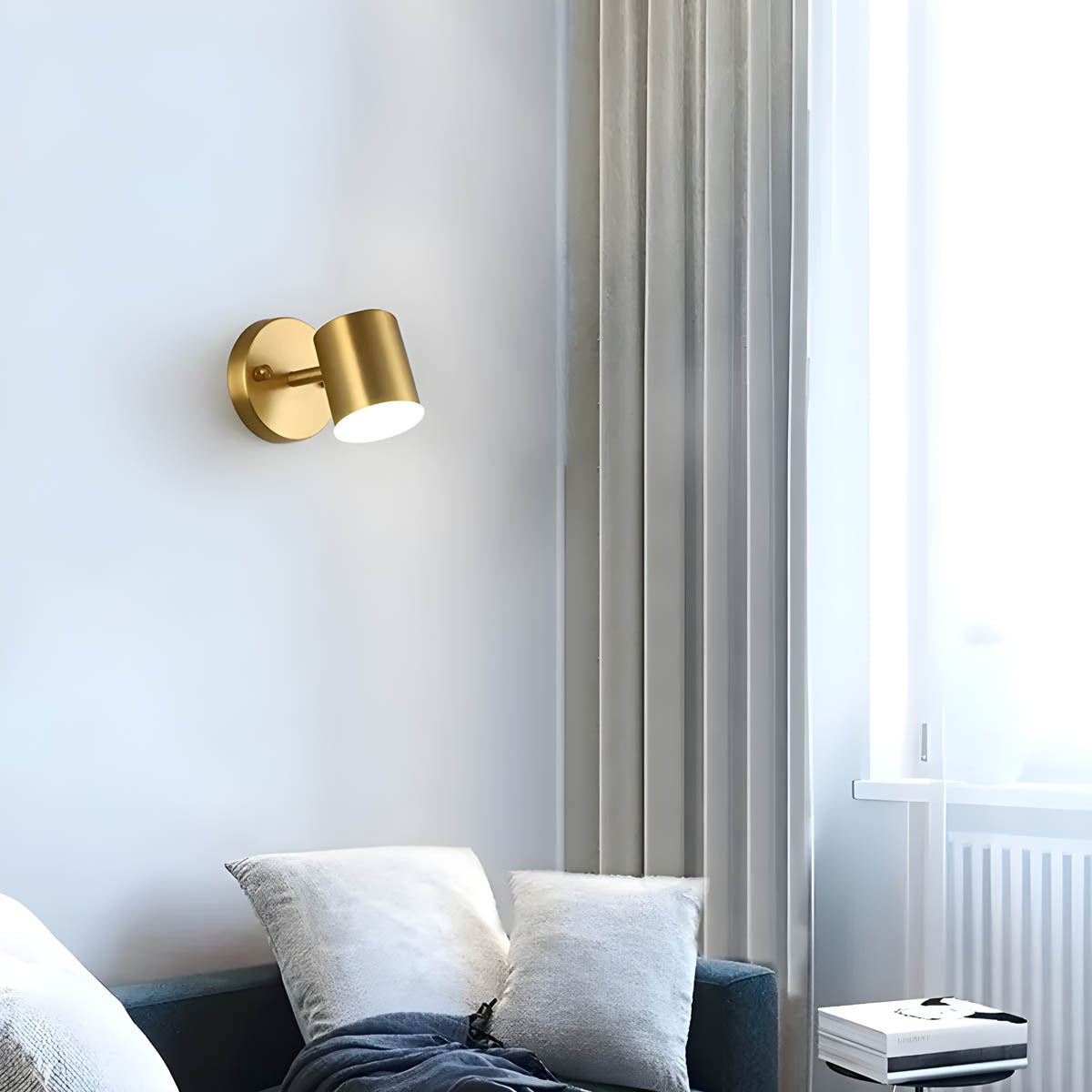 Clairora | Applique Murale LED Cuivre – Design Scandinave Élégant