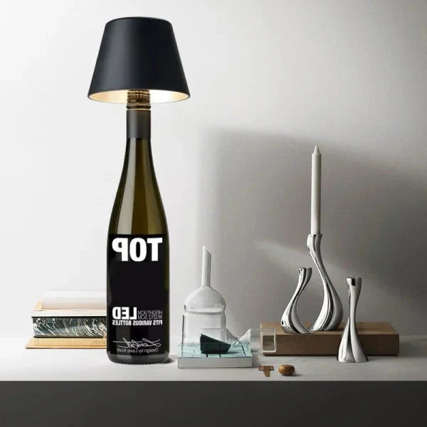 Vinélis | Lampe Bouteille – Élégance Moderne et Rechargeable