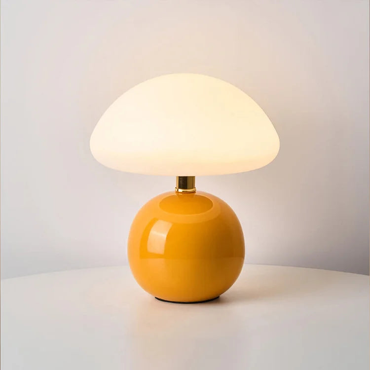 ÉclatLumière | Lampe de Table – Élégance Moderne et Ambiance Cocooning Orange