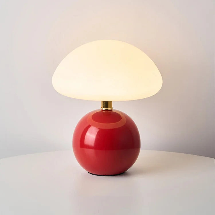 ÉclatLumière | Lampe de Table – Élégance Moderne et Ambiance Cocooning Rouge