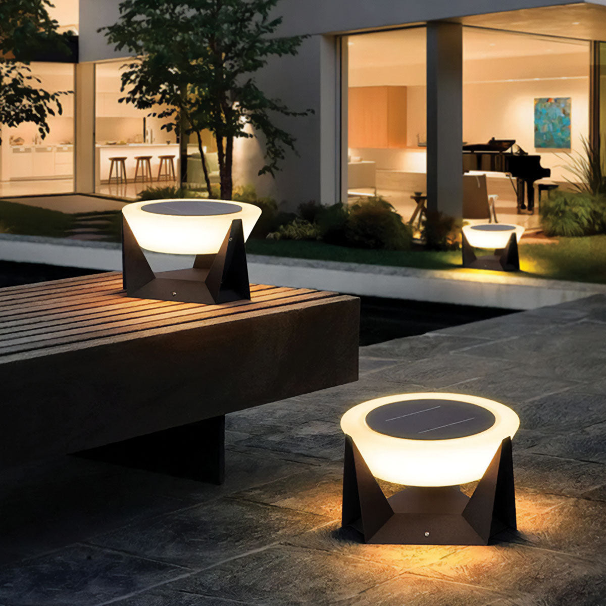 Éclora | Lampe de Jardin Solaire LED Inox IP65