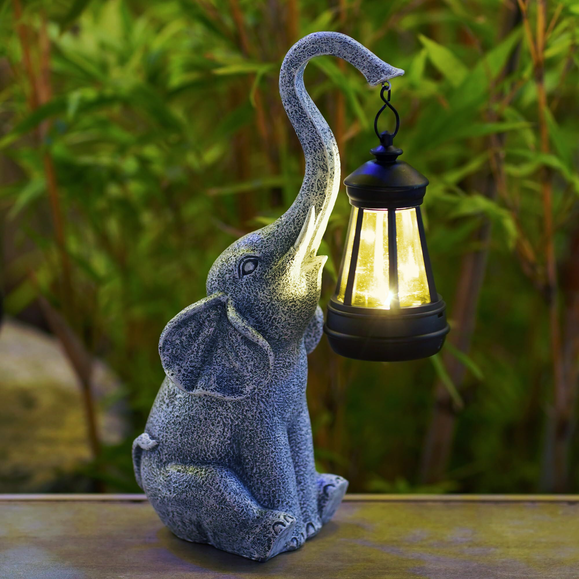 ElephantLuxe | Lampe Solaire Extérieure – Éclairage Décoratif Élégant