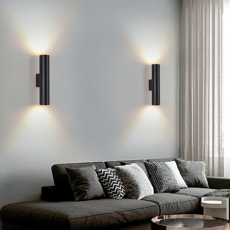 Élorys | Applique Murale LED – Design Moderne & Lumière Épurée Noir Lumière Blanche (5000K)