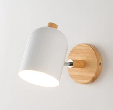 Élyvia | Applique Murale en Bois – Design Scandinave Élégant Blanc Sans ampoule