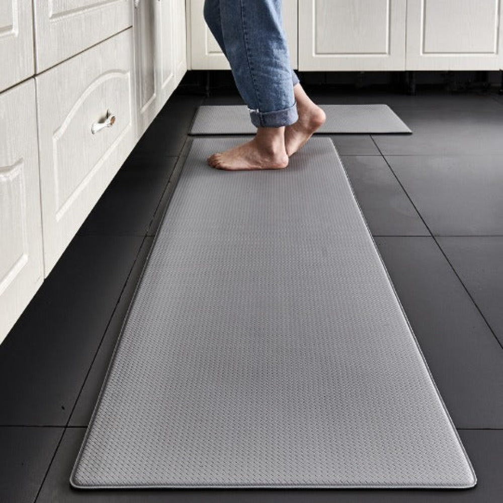 Ergolisse | Tapis de Cuisine Anti-Fatigue – Confort Ergonomique & Durable Gris Clair