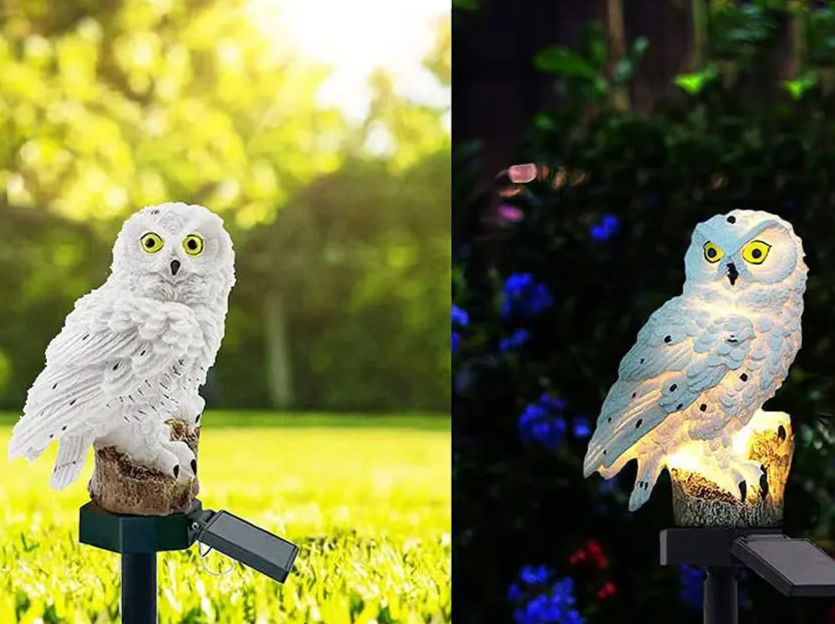 LumiOwl | Éclairage Solaire Extérieur – Décoration Charmante et Durable