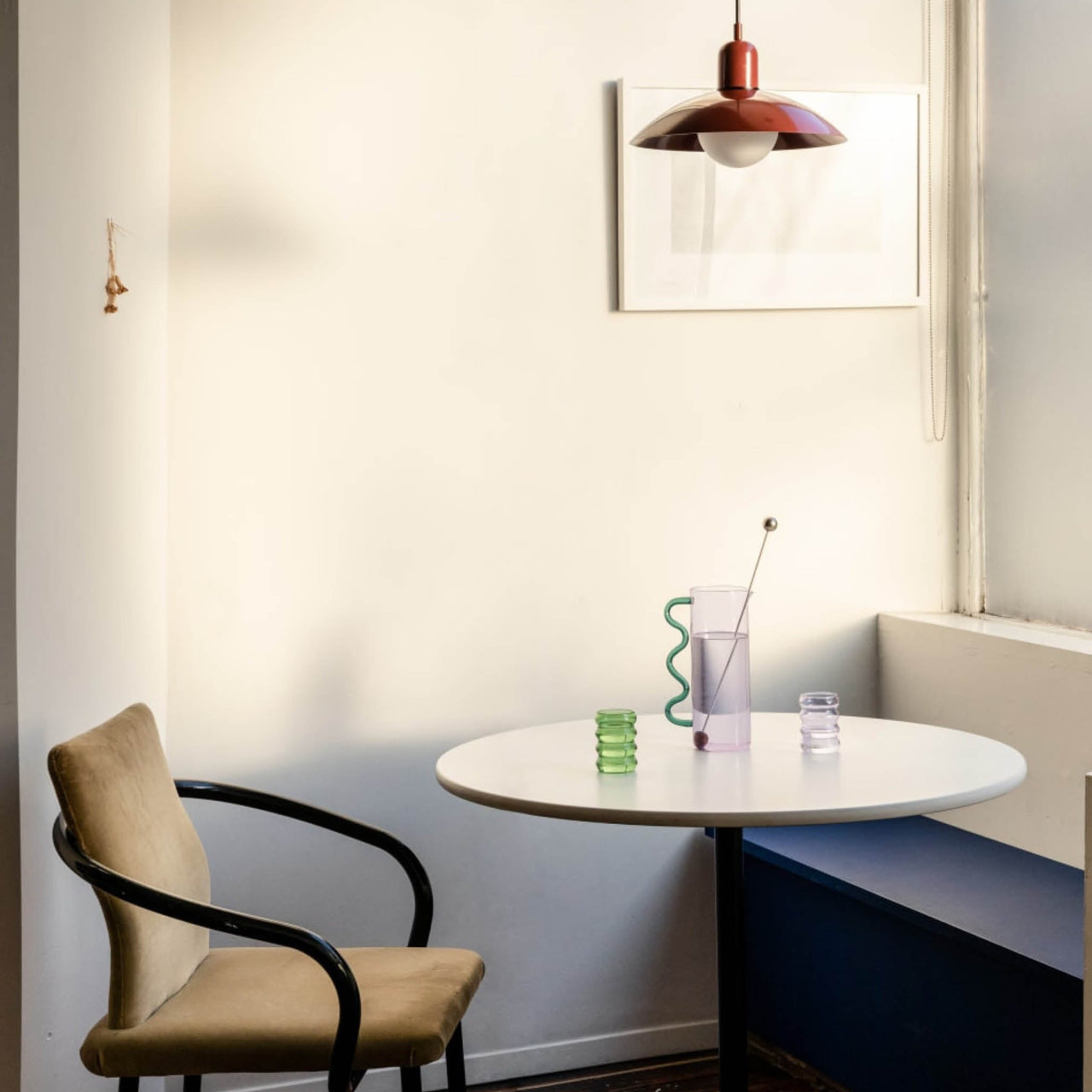 Macarisse | Suspension Macaron – Couleurs pastel, câble réglable