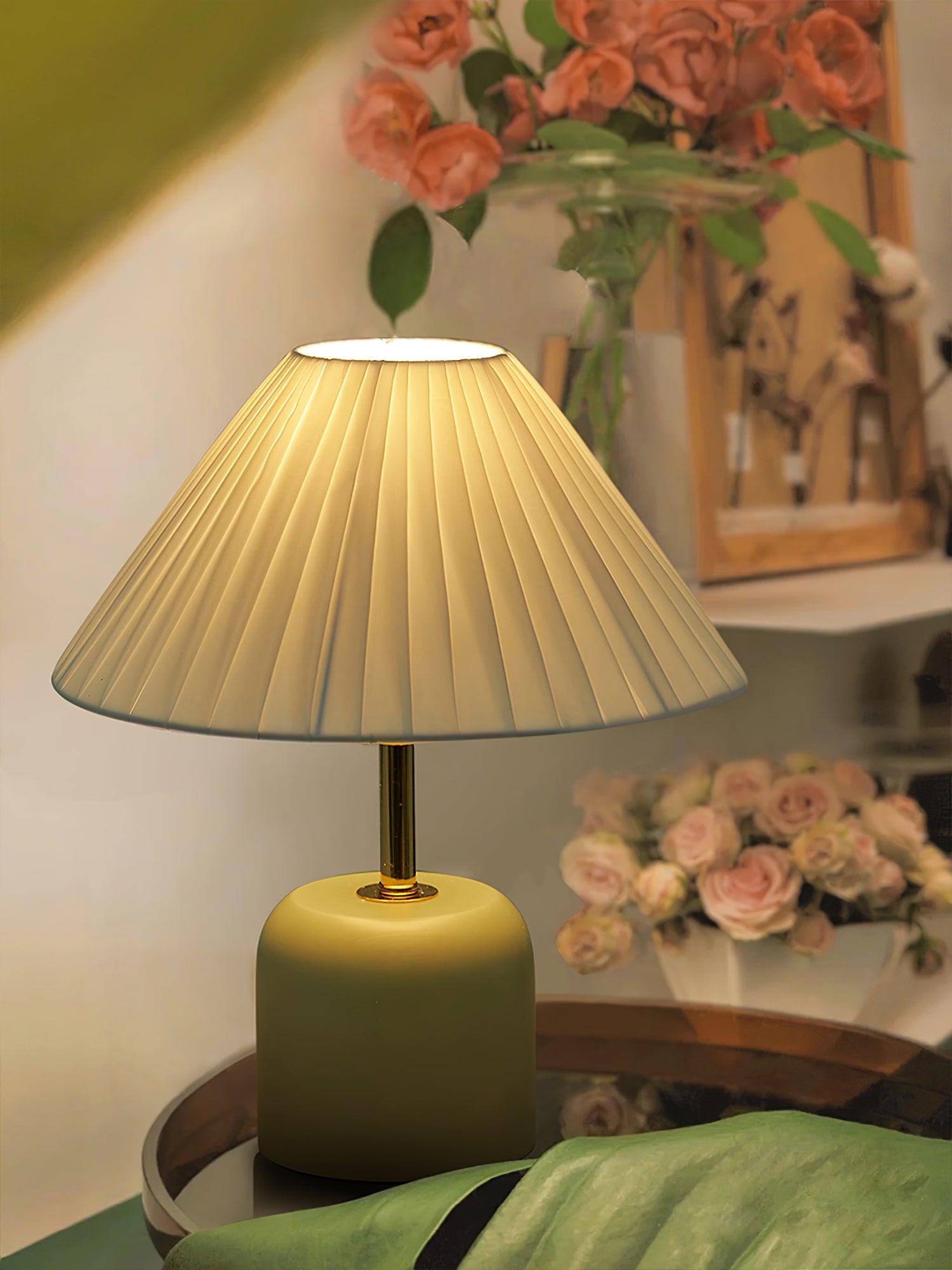 Maréline | Lampe de Table – Lueur apaisante style gravé