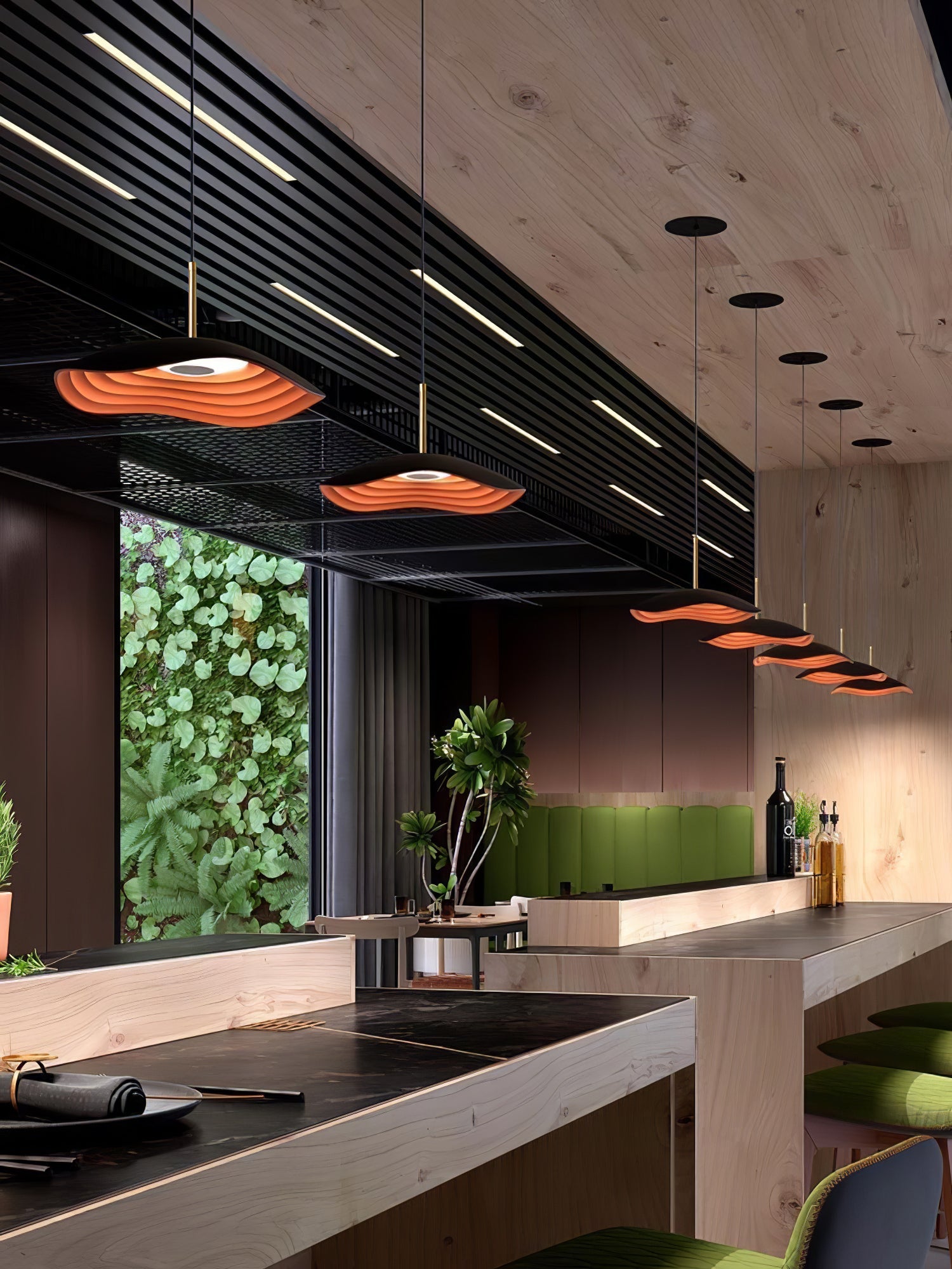 Maréva | Suspension LED – Courbes Élégantes et Éclat Raffiné