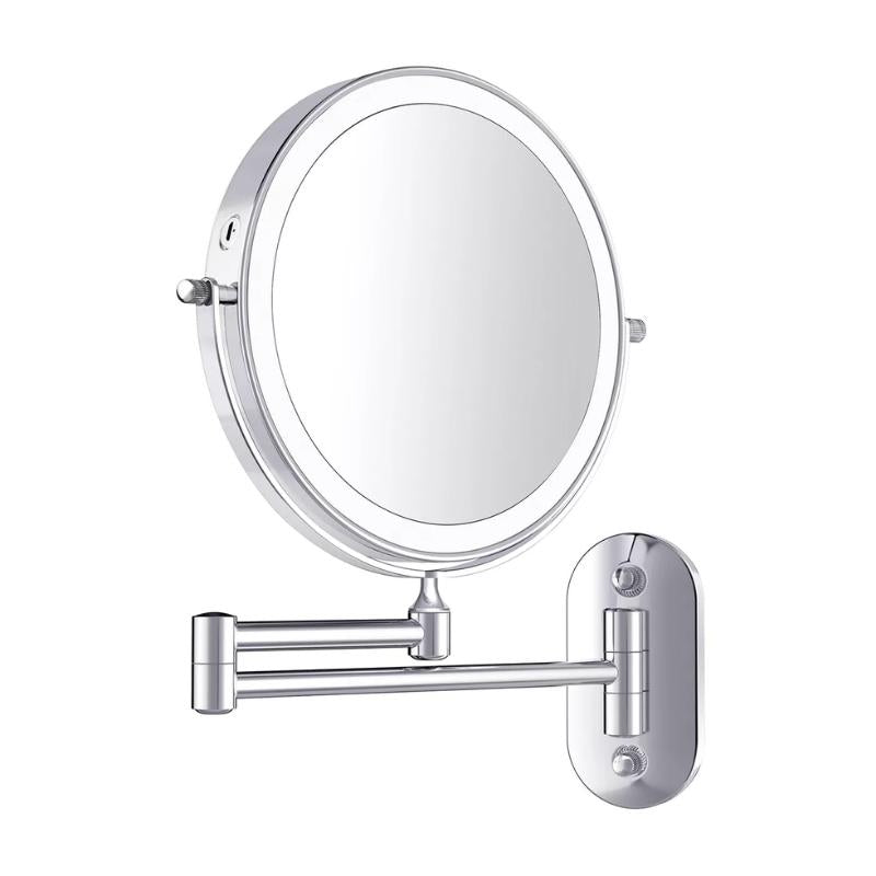 Miréva | Miroir Lumineux LED – Grossissement 5X & Éclairage Rechargeable