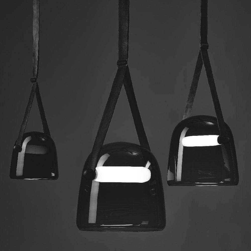Noctéa | Lampe Suspendue – Verre soufflé LED design contemporain