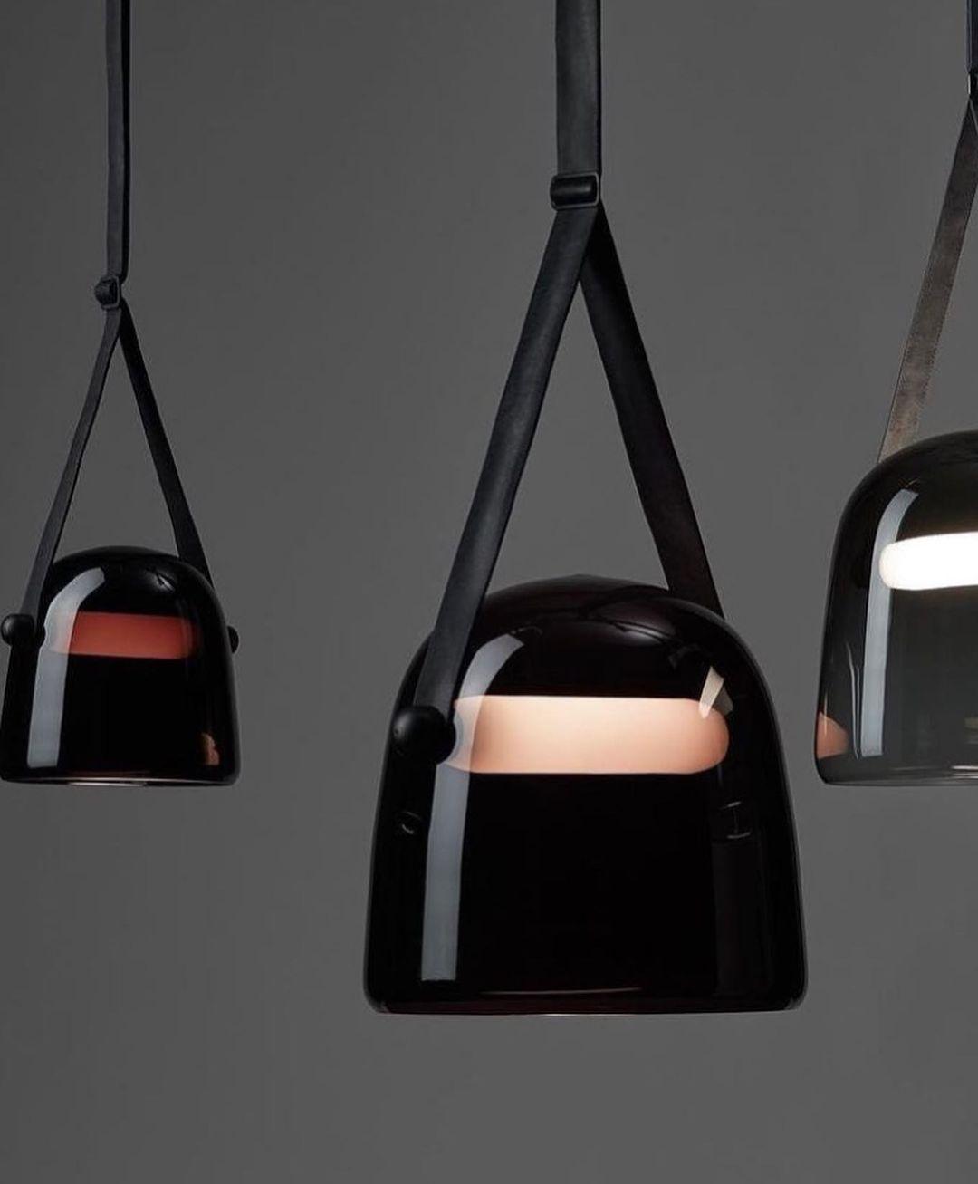 Noctéa | Lampe Suspendue – Verre soufflé LED design contemporain
