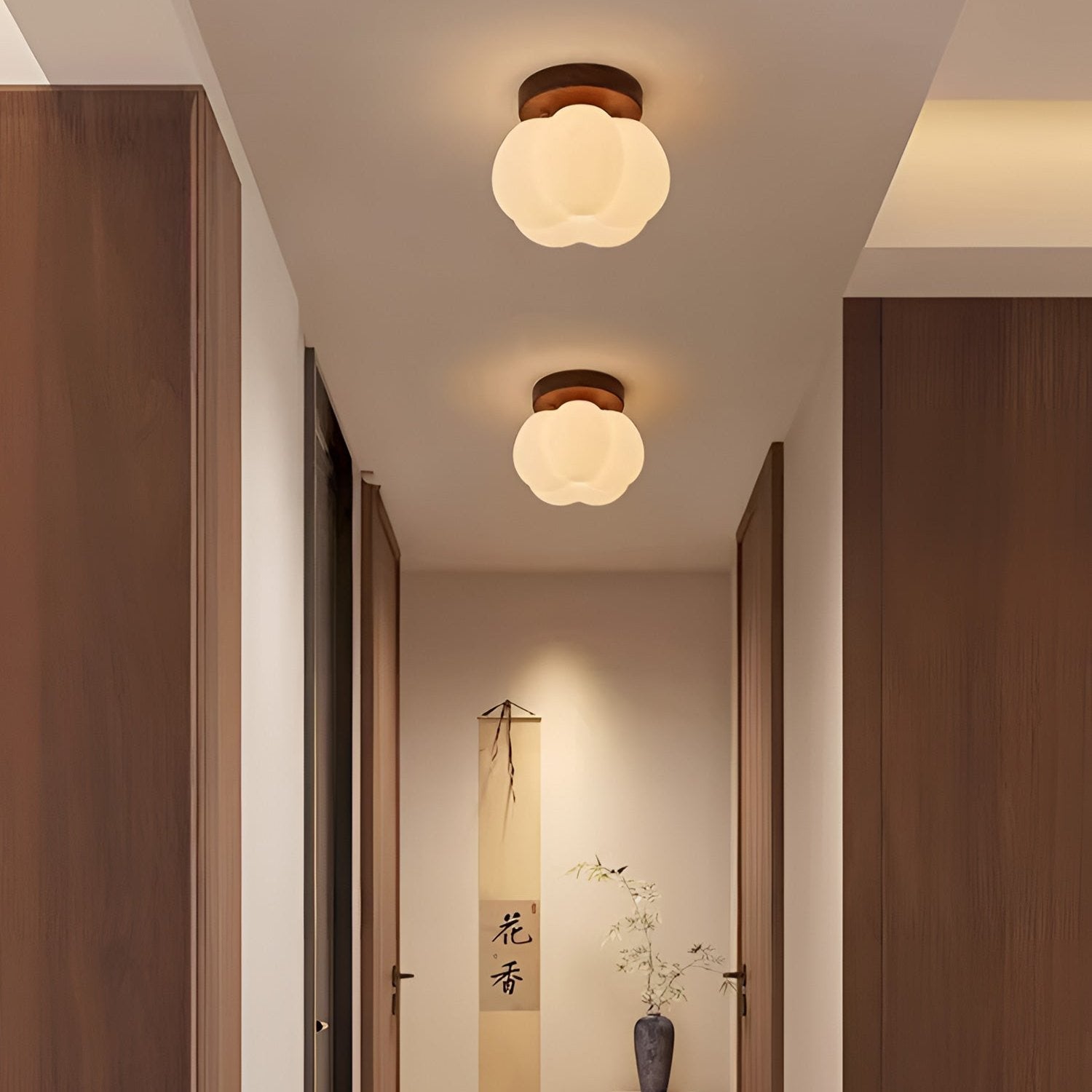 Élaria | Lustre Citrouille – Design Raffiné et Lumière Douce