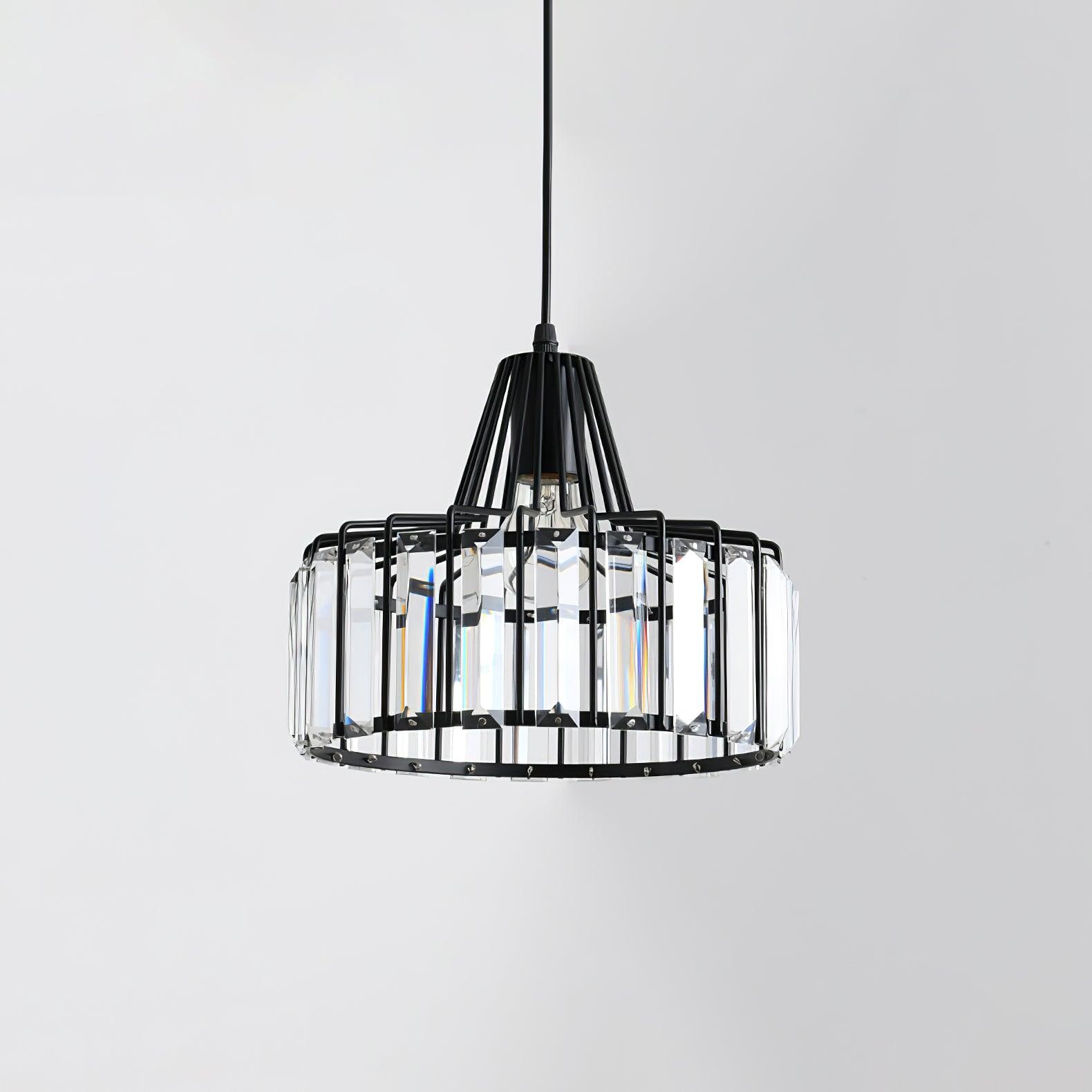 Orfina | Lampe Suspendue – Diffusion brillante abat jour cristal