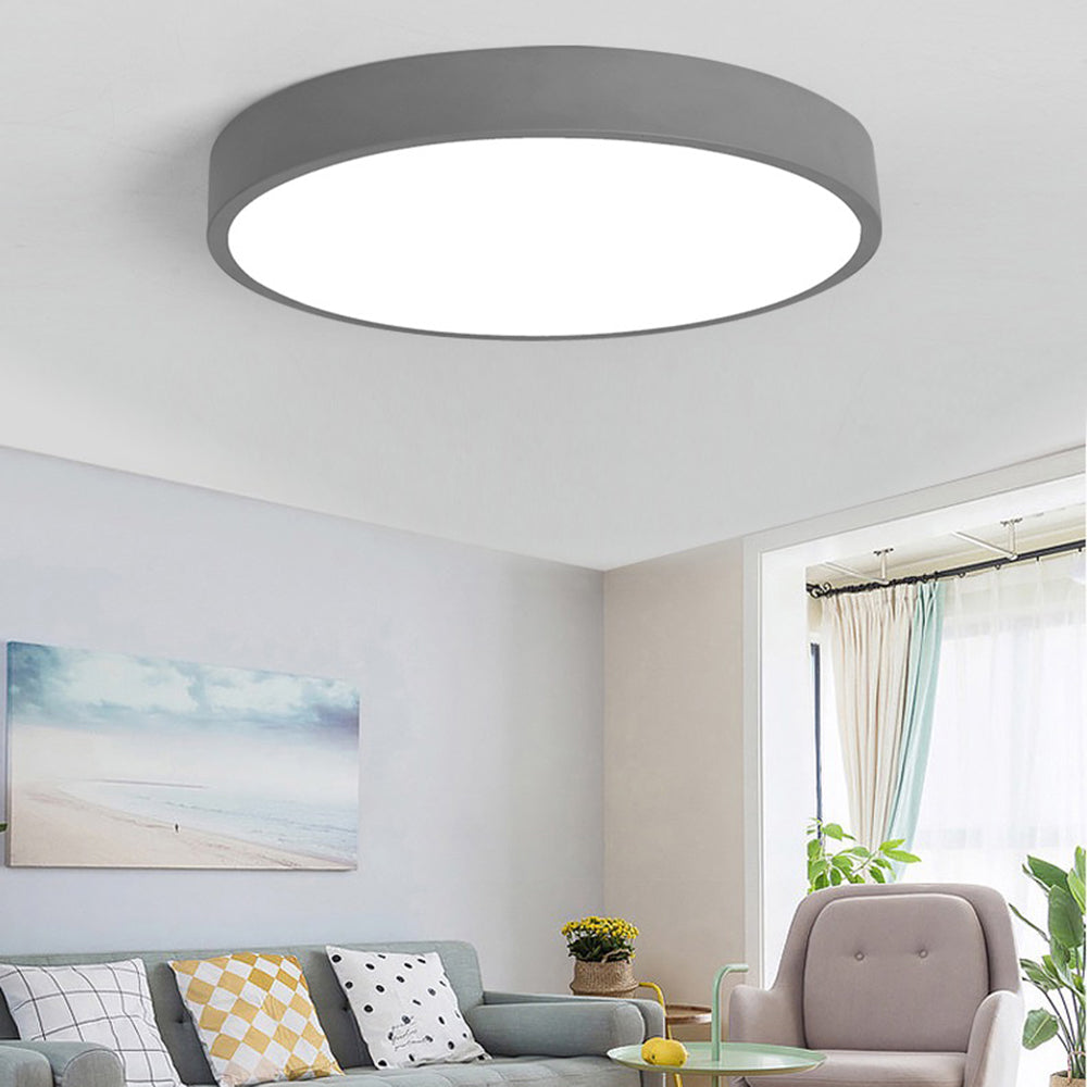 Orivis | Plafonnier LED Ultra-Plat – Éclairage Élégant et Moderne Gris