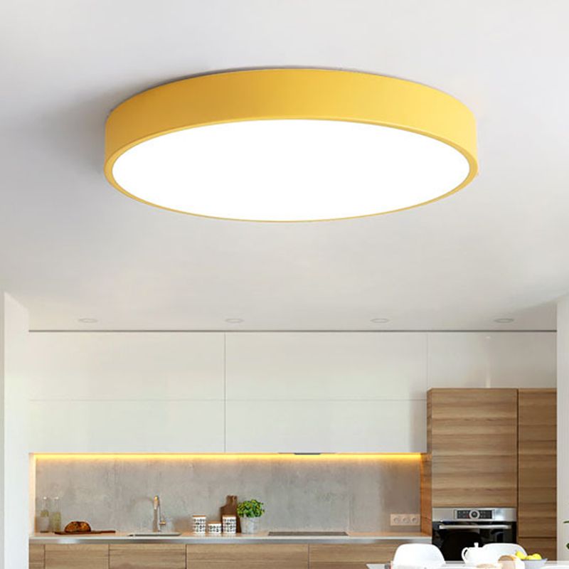 Orivis | Plafonnier LED Ultra-Plat – Éclairage Élégant et Moderne Jaune