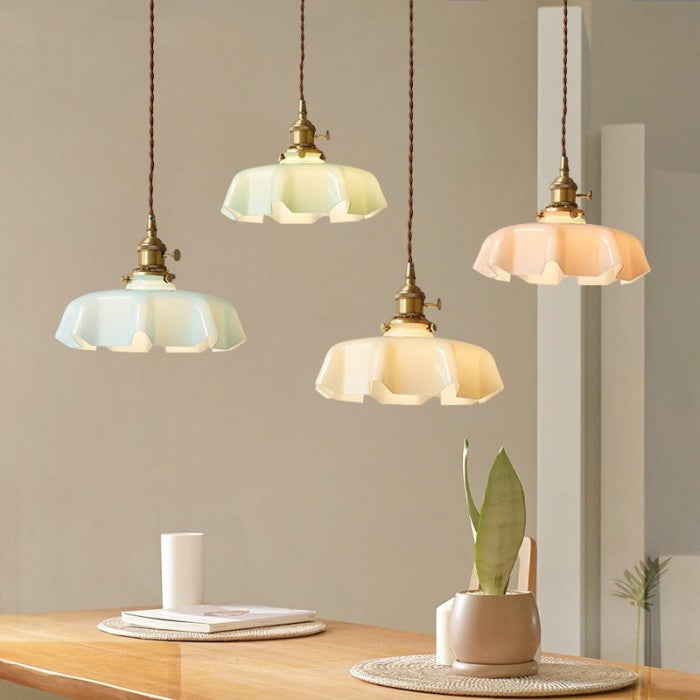 Lunora | Suspension Fleur – Élégance Nostalgique à Lumière Douce