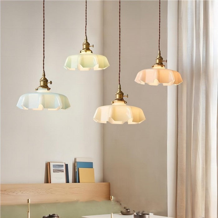 Lunora | Suspension Fleur – Élégance Nostalgique à Lumière Douce