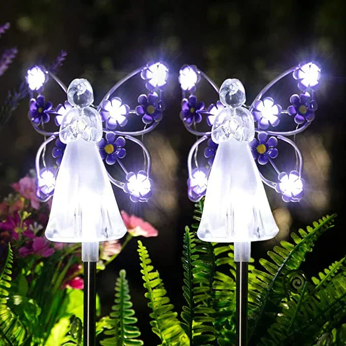 Sérénaé | Lumière de Jardin LED Solaire Ange – Éclairage Élégant pour Jardins & Mémoriaux