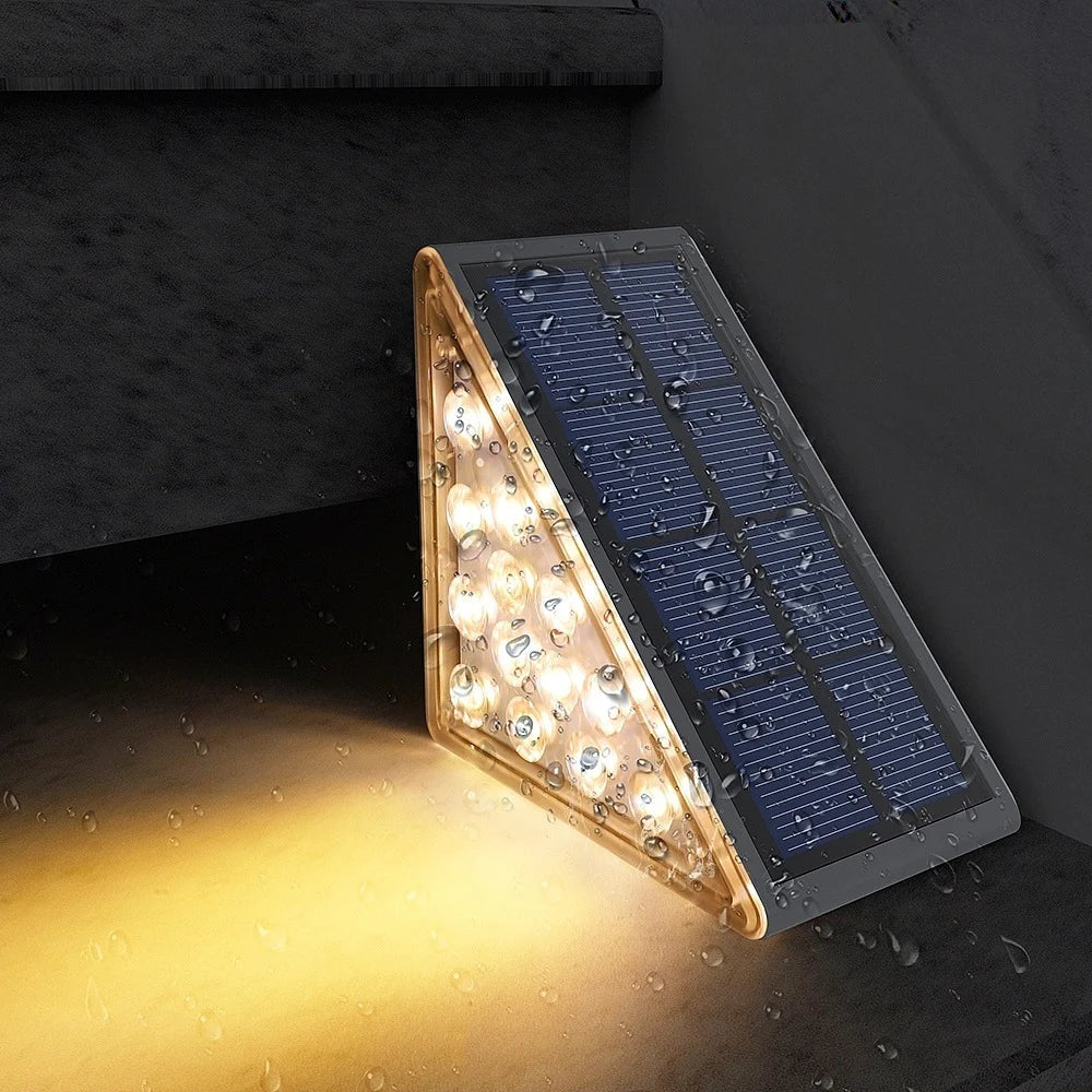 SolarStep | Éclairage Solaire Étanche pour Marches et Escaliers 4 lampes