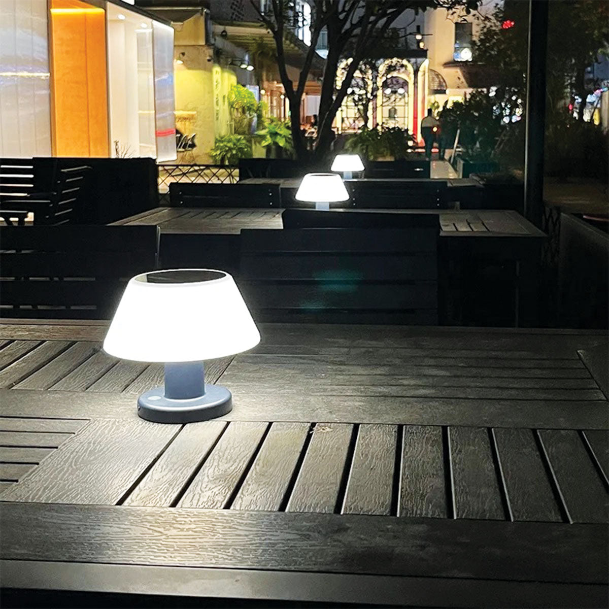 Solène | Lampe de Table Solaire LED Extérieure IP65