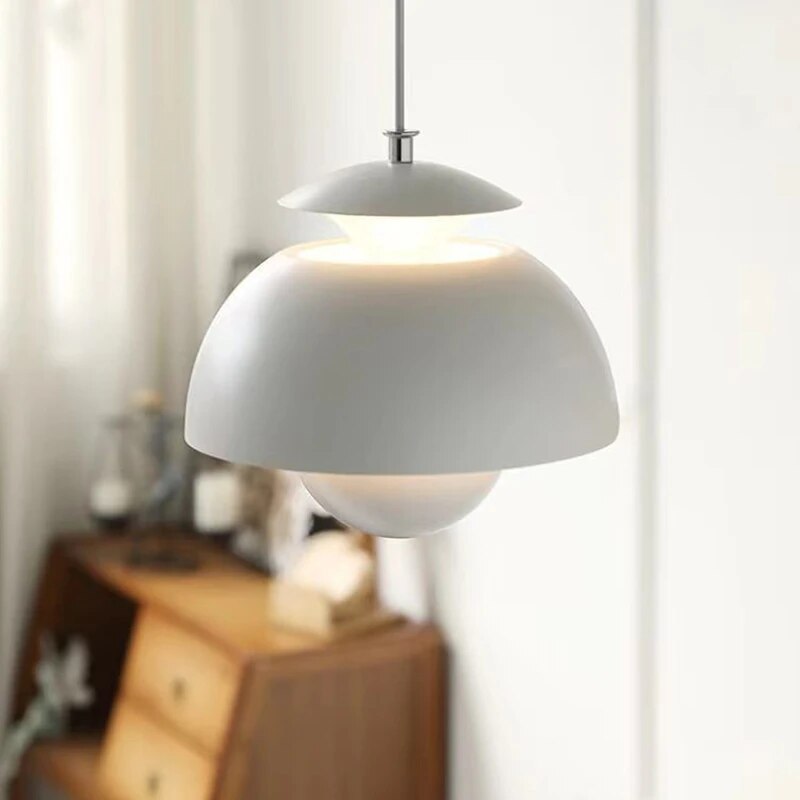 Solenya | Lampe Suspendue Scandinave – Élégance Minimaliste et Lumière Douce Blanc