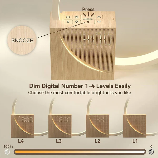 Solévia | Réveil Lumineux – Réglage Facile et Design Contemporain