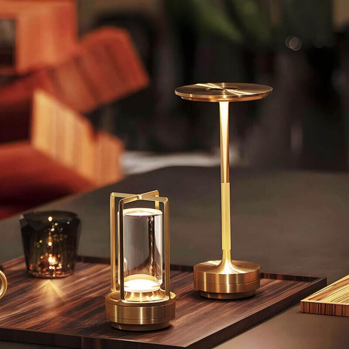 Solynia | Lampe de Table Sans Fil – Éclairage Tactile et Ambiance Luxueuse