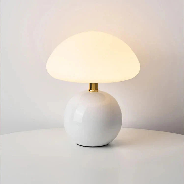 Valéora | Lampe de Table – Inspiration Bauhaus et Élégance Unique Blanc