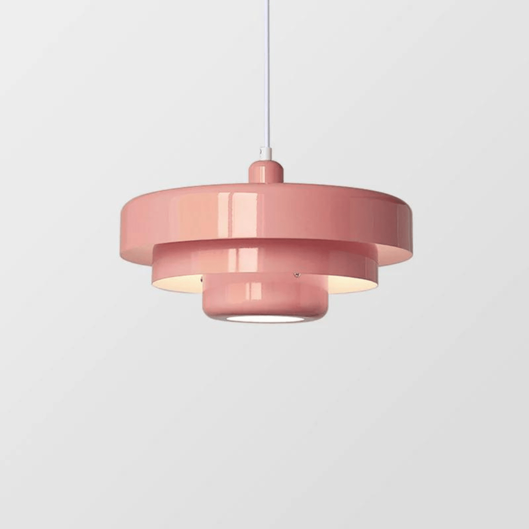 Vintoria | Suspension LED – Design Bauhaus & Élégance Sophistiquée Rose