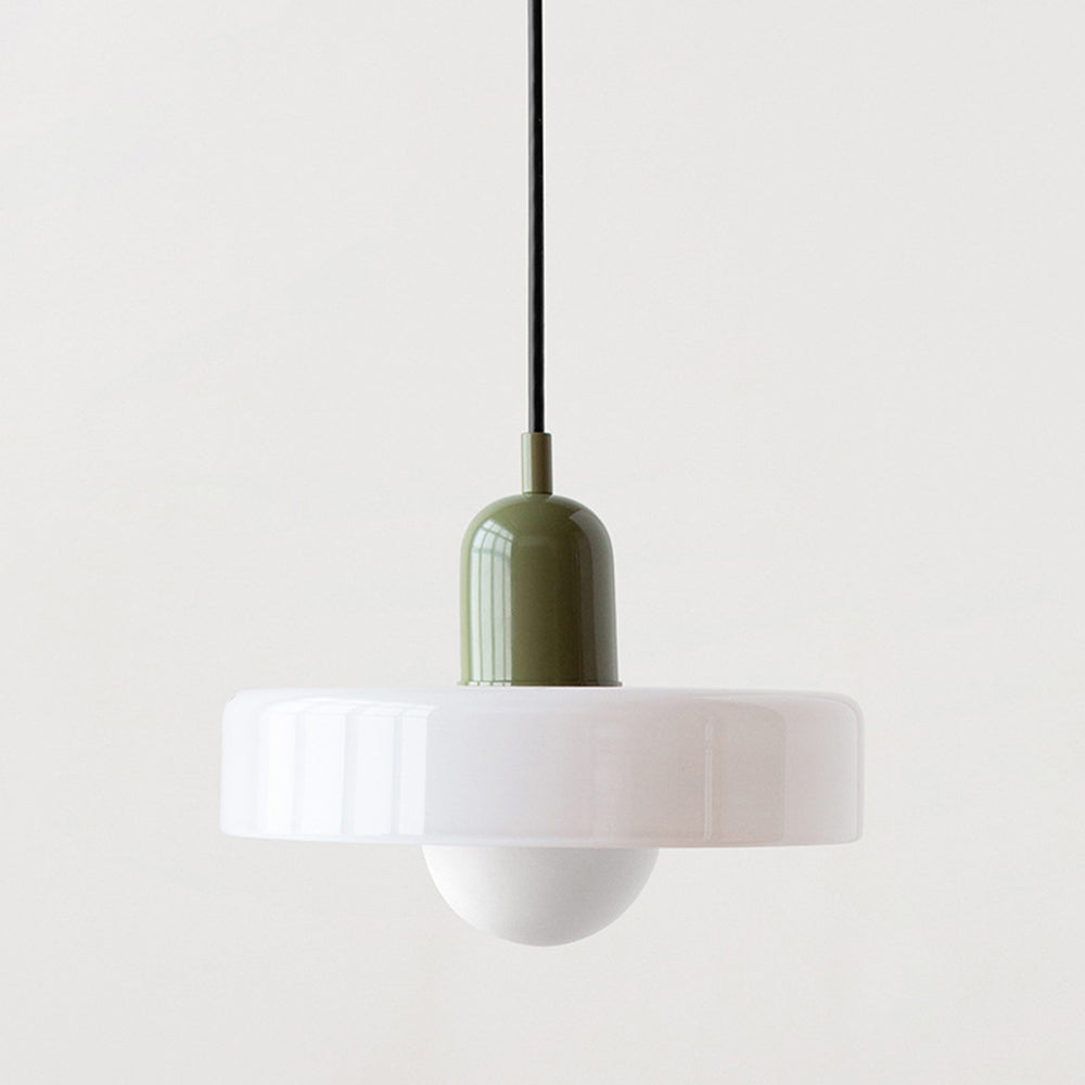 Vitréna | Suspension Bauhaus – Élégance Artistique et Design Moderne Blanc Vert