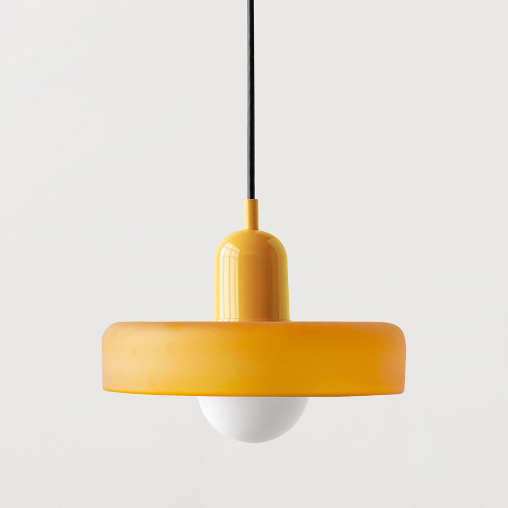 Vitréna | Suspension Bauhaus – Élégance Artistique et Design Moderne Jaune (mat) Jaune