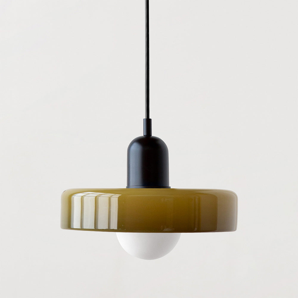 Vitréna | Suspension Bauhaus – Élégance Artistique et Design Moderne Vert armée Noir