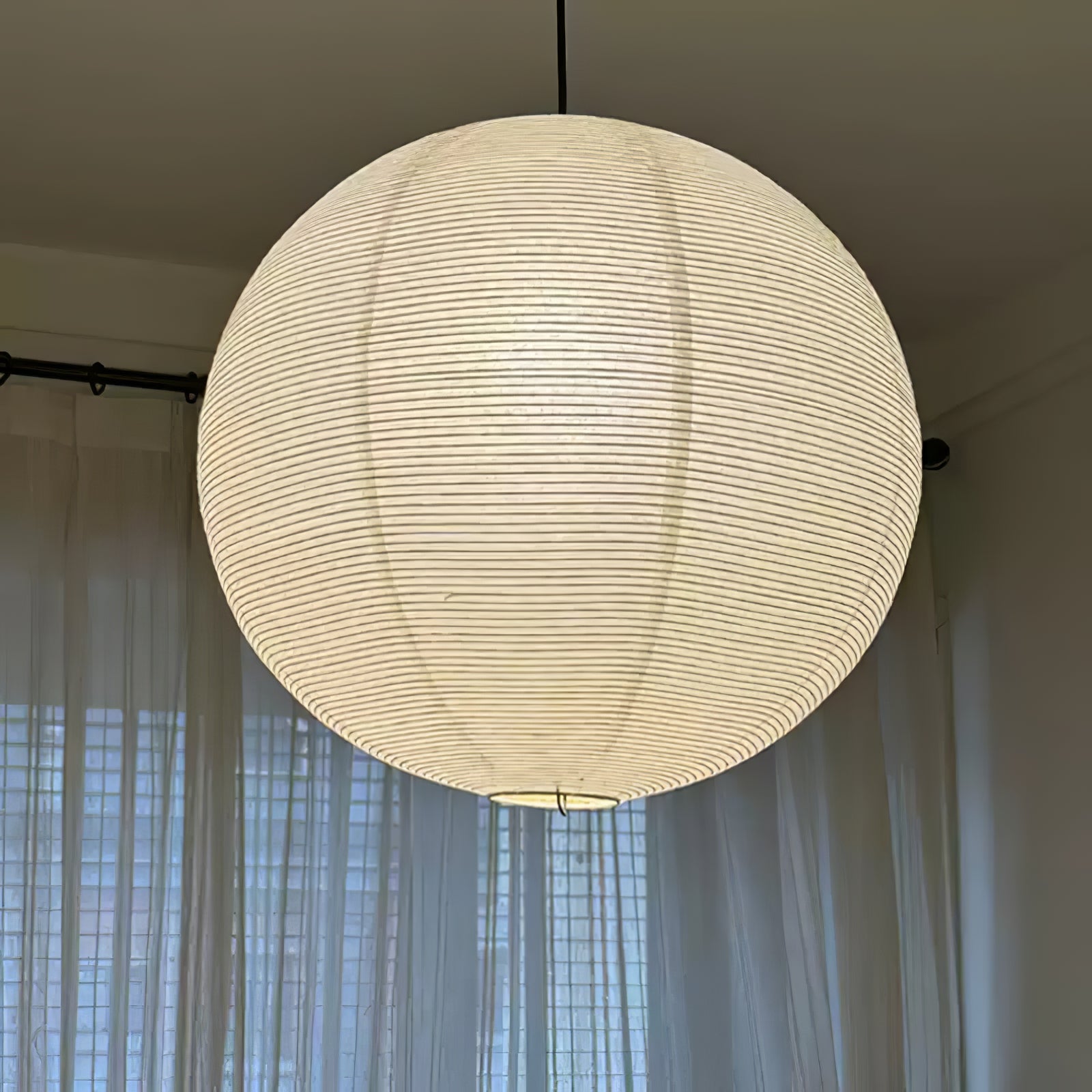 Akiréa | Suspension Ronde – Inspiration Japonaise et Lumière Apaisante
