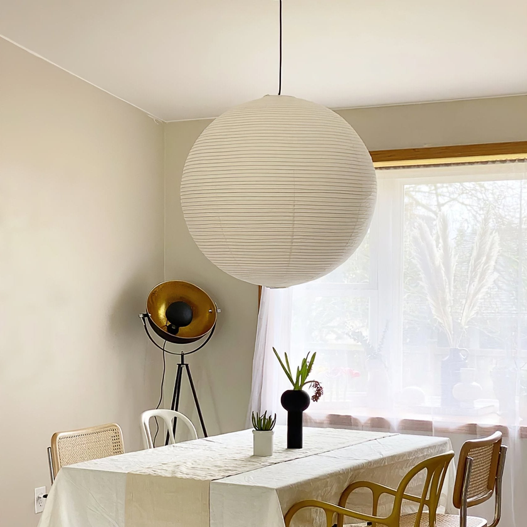 Akiréa | Suspension Ronde – Inspiration Japonaise et Lumière Apaisante