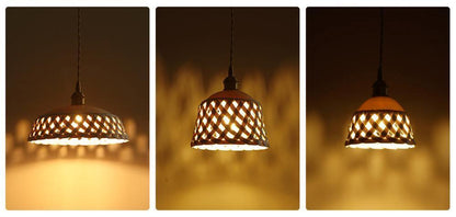 Céravelle | Lampe Suspendue – Céramique artisanale émail blanc mat