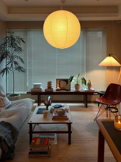 Akiréa | Suspension Ronde – Inspiration Japonaise et Lumière Apaisante
