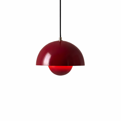 Héméra | Suspension Moderne – Élégance Tendance & Lumière Chaleureuse Rouge
