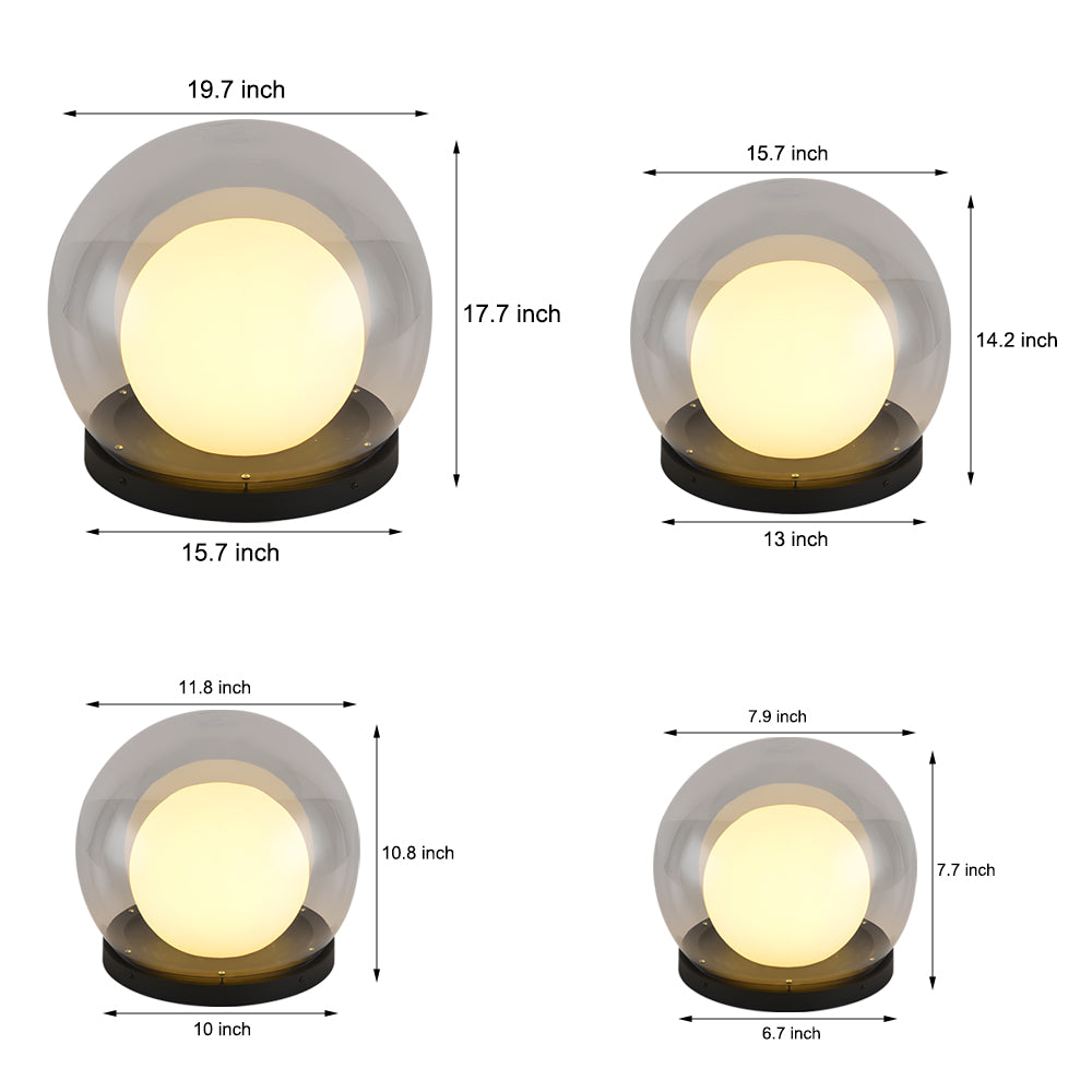 LunaDome | Lampe Pilier Extérieure – Élégance Nocturne et IP65