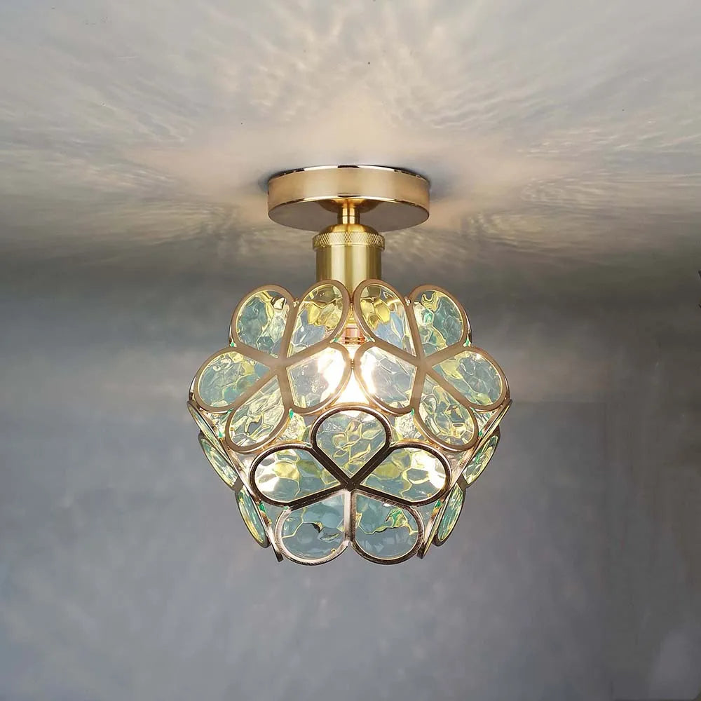 Aurivelle | Plafonnier en Verre – Élégance Unique et Lumière Douce