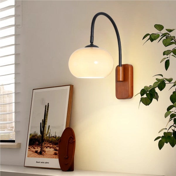 Cléora | Applique Murale – Style Contemporain et Verre Suspendu