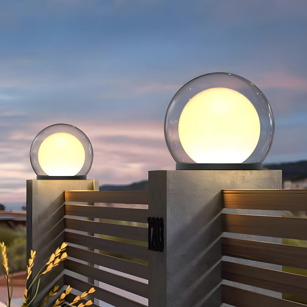 LunaDome | Lampe Pilier Extérieure – Élégance Nocturne et IP65