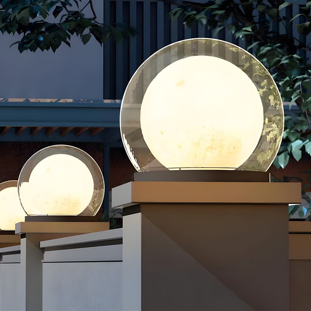LunaDome | Lampe Pilier Extérieure – Élégance Nocturne et IP65